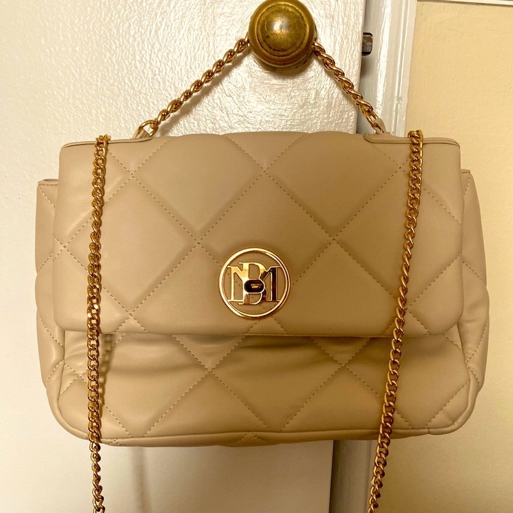 Badgley Mischka Quilted Faux Leather Crossbody